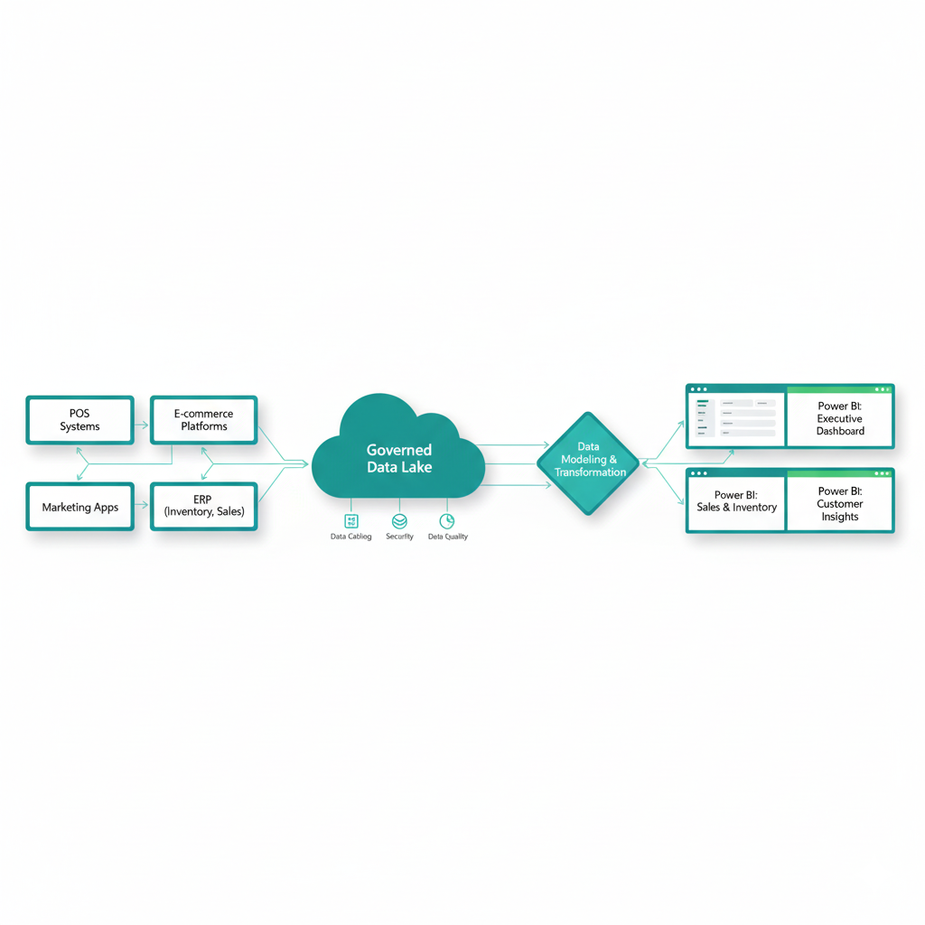 Retail data integration and modeling visuals